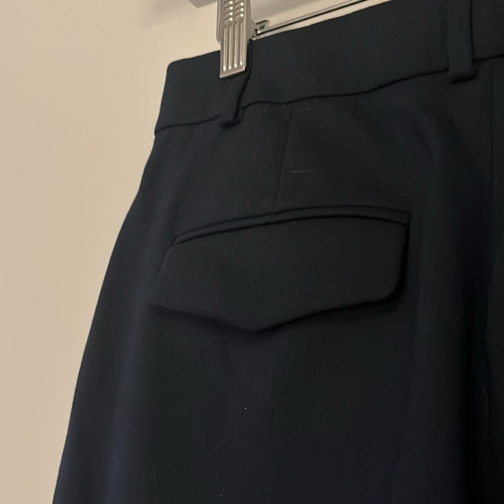NWOT J.Crew | Essential wide leg pant in Italian city wool crepe | Navy Blue - Picture 9 of 13